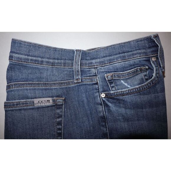 Joe's Jeans Women's Sz 28 Lisburn Blue Distressed Mid-Rise Skinny Jeans $110 - Picture 3 of 7